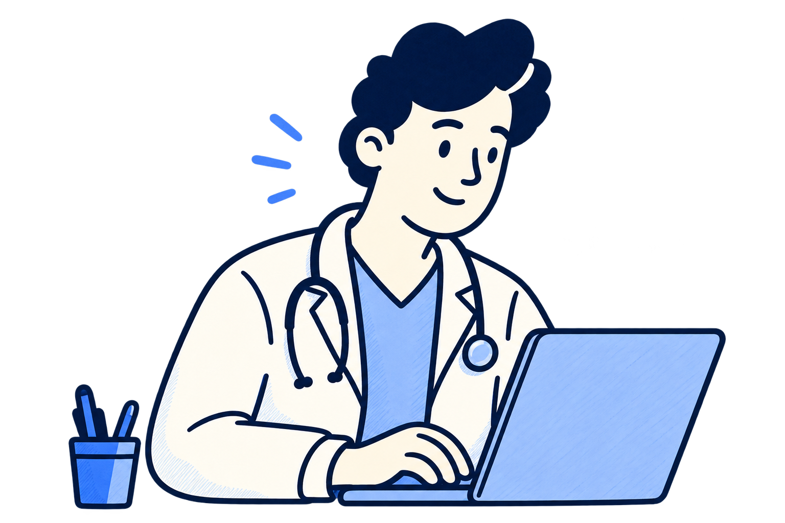 Médico atendendo pela plataforma Aliv
